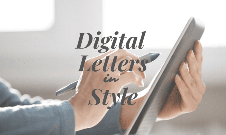 Letters and digital illustrations