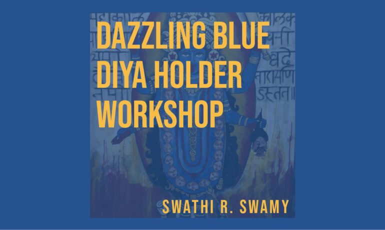 Dazzling Blue Diya Holder Workshop