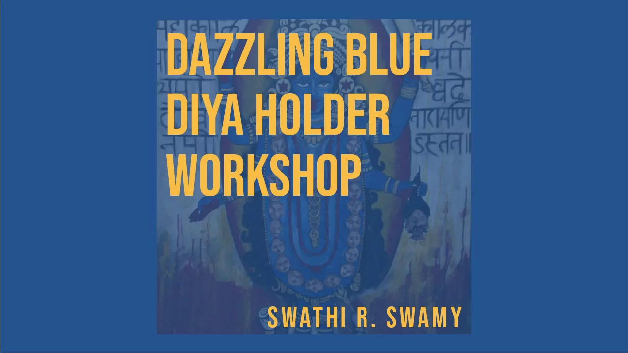 Dazzling Blue Diya Holder Workshop