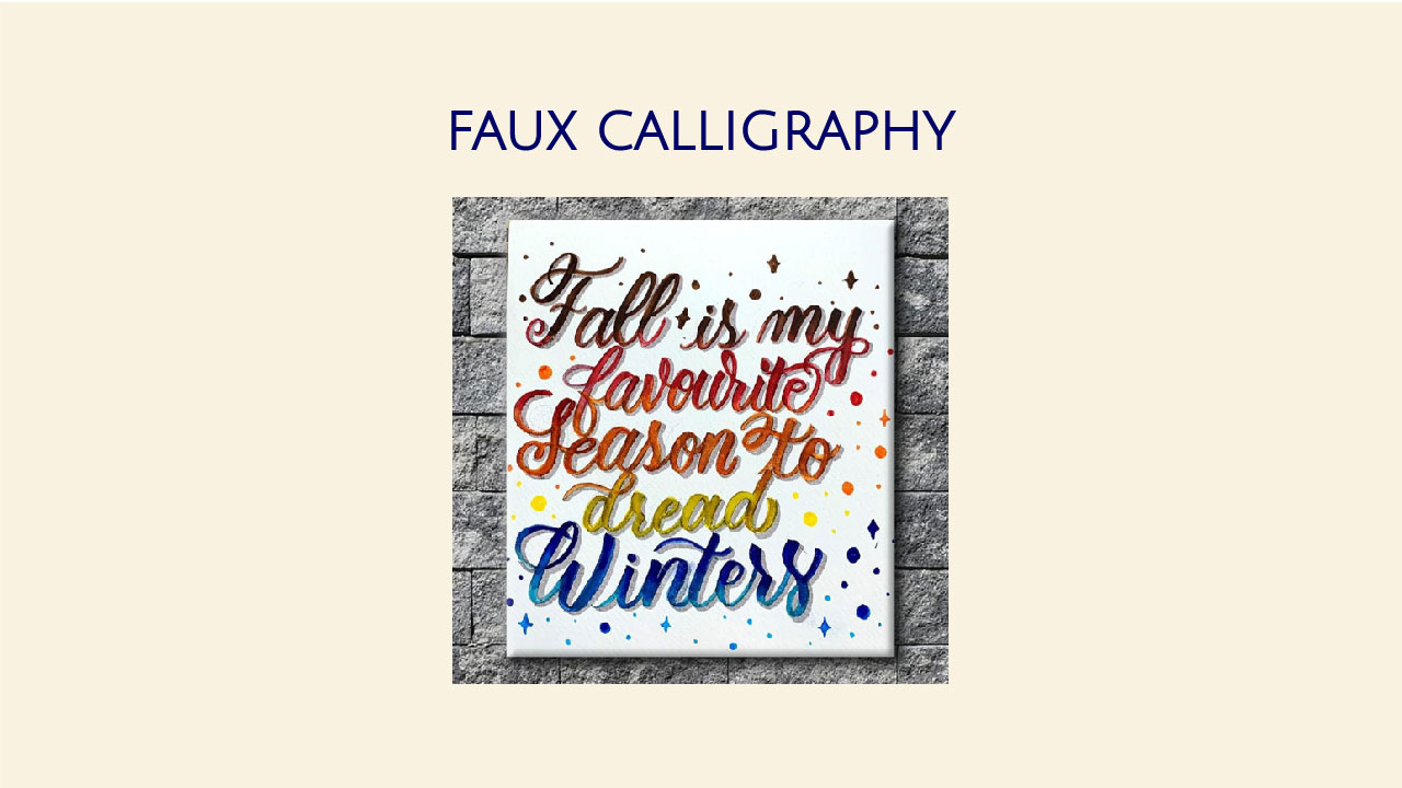 Faux Calligraphy Workshop