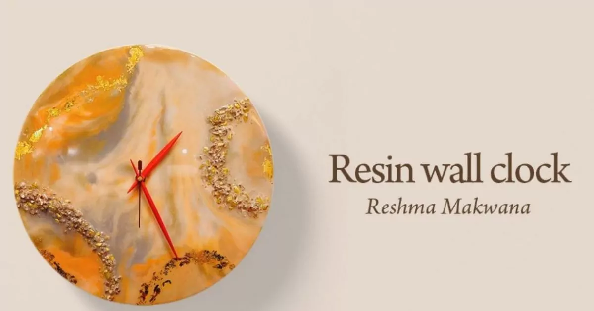 Resin Wall Clock With Reshma Makwana