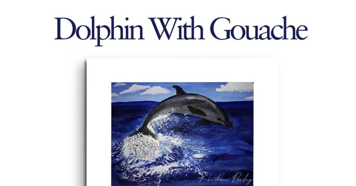 Gouache Dolphin