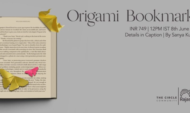 Origami Bookmarks Workshop