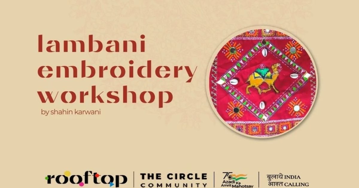 Lambani Embroidery Sling Bag workshop with Shahin Karwani