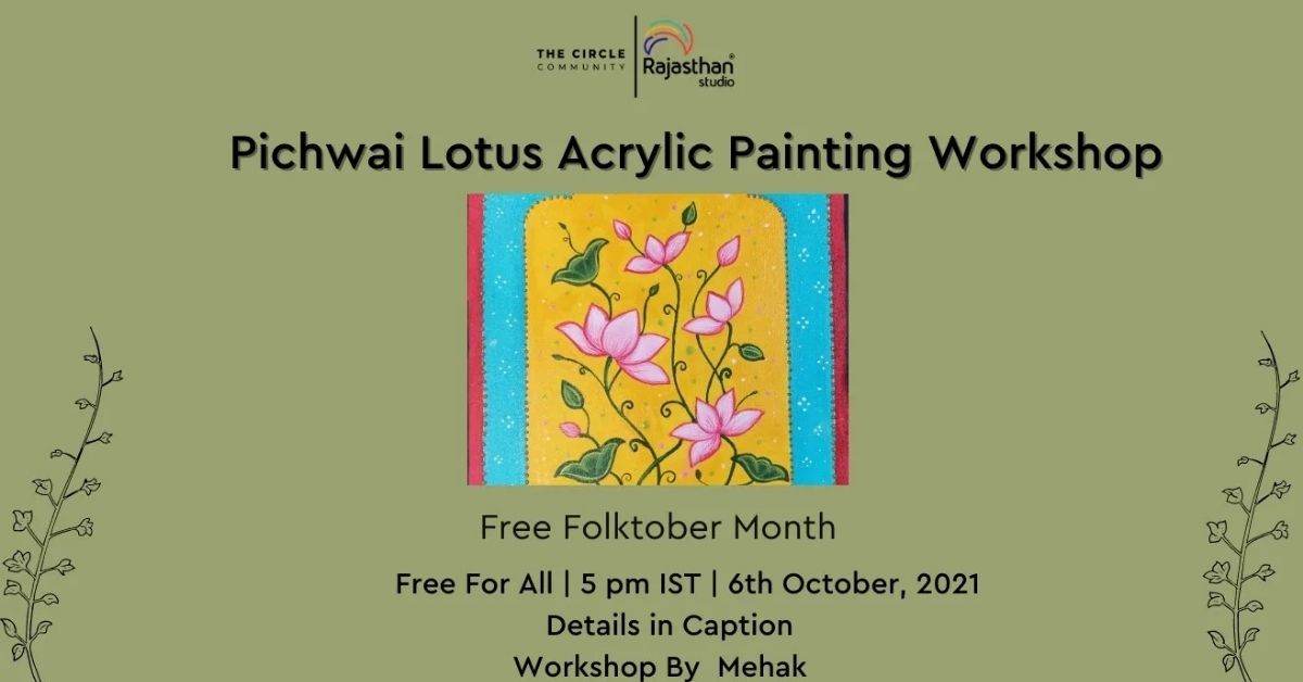 Pichwai lotus painting