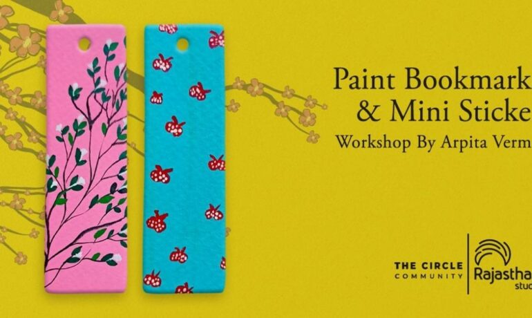 Paint Bookmark & Mini Sticker