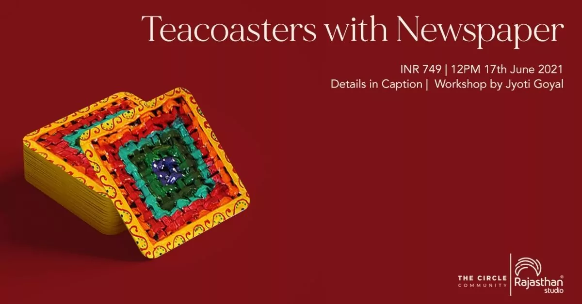 Teacoasters with nwewspaper