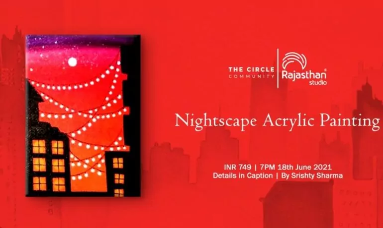 Nightscape Acrylic Painting