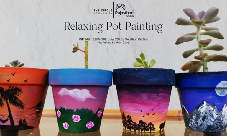 Relaxing pot painting