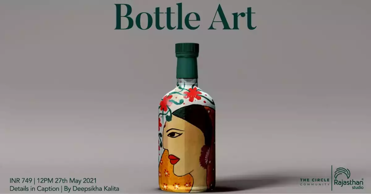 Bottle art workshop with deepsikha kalita