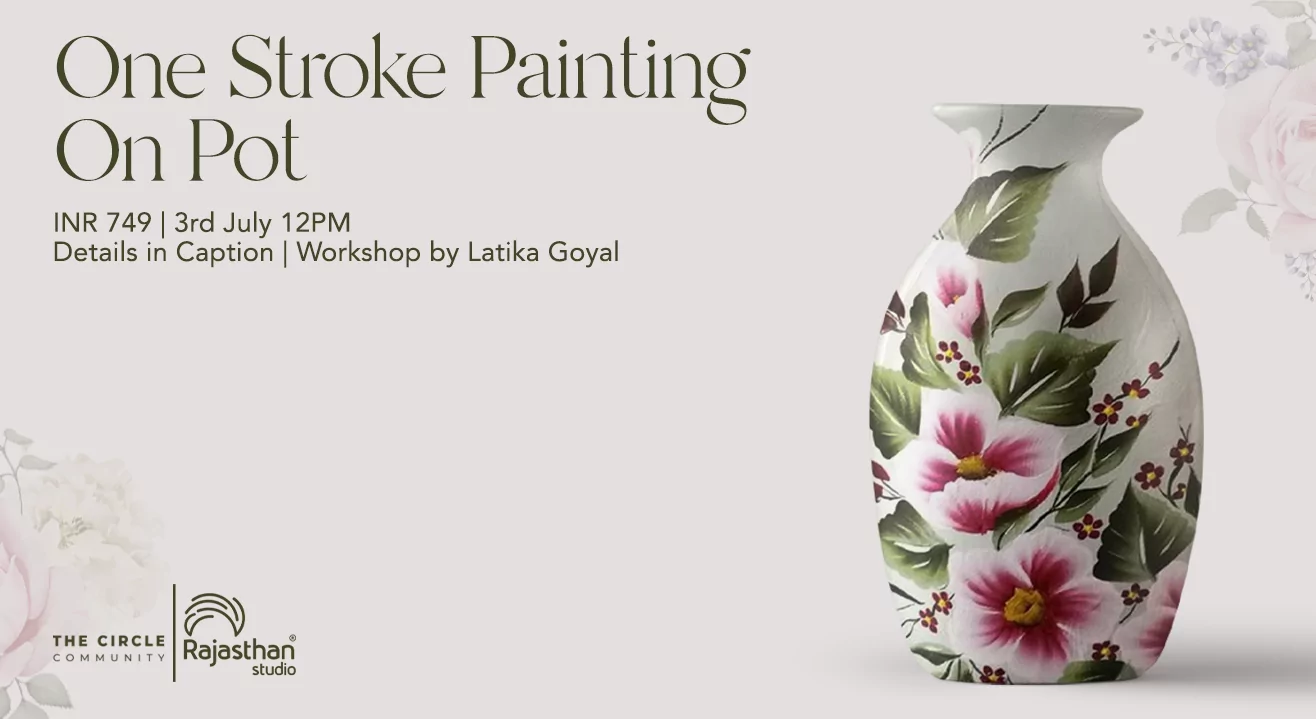 One Stroke Painting On Pot Workshop