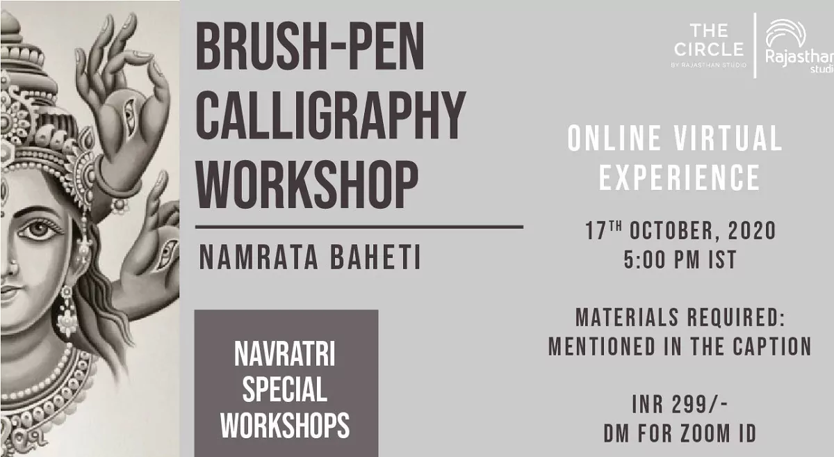 Brushpen Calligraphy with Namrata Baheti