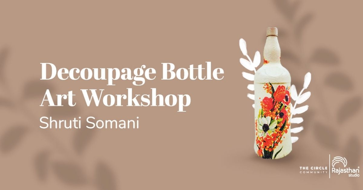 Decoupaged Bottles Using Colored Tissue Paper - Delicious And DIY