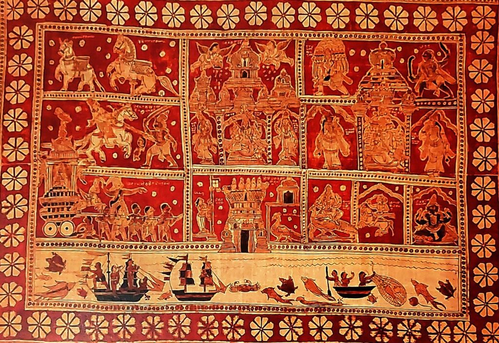 Temples in Kalamkari art