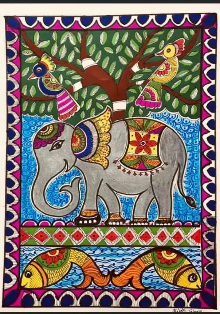 Indian Folk art - Madhubani Painting
