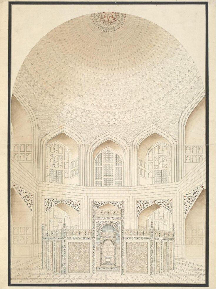 Interior of the Taj Mahal 