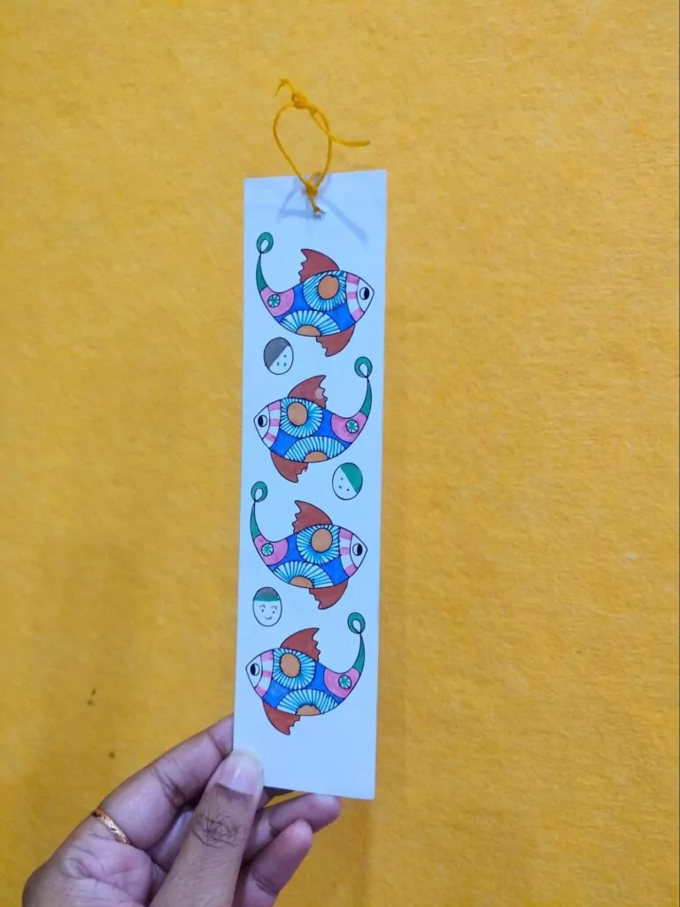 bookmark with fish motif