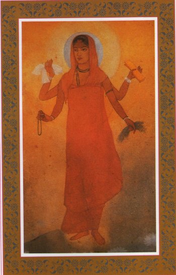 "Bharat Mata" is a very famous Indian painting and is Abanindranath Tagore's attempt of humanisation of ‘Bharat Mata’ where the mother is seeking liberation through her sons.