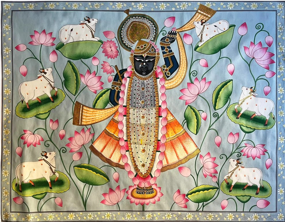 Pichwai painting of Lord Shrinathji.