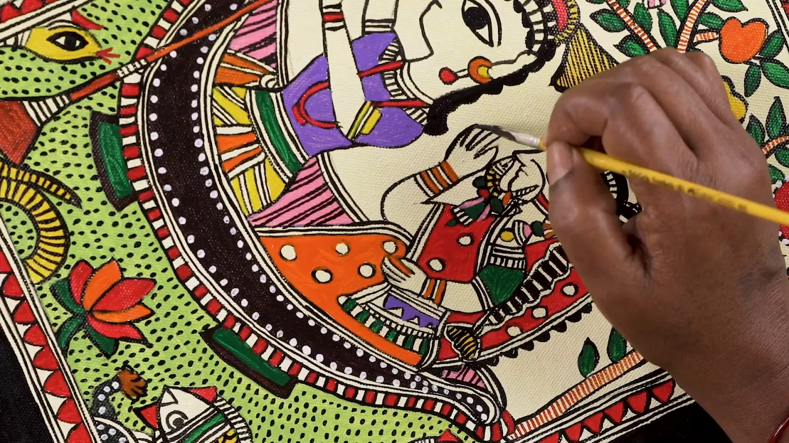 how to make Madhubani paintings