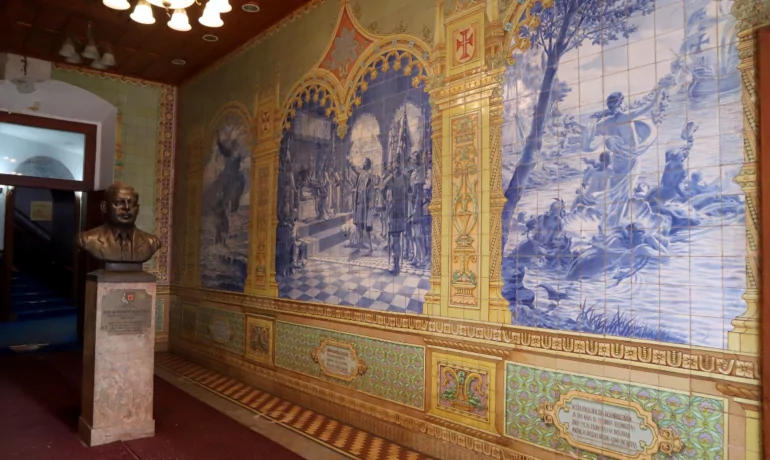 Azulejos in the Institute Menezes Braganza-tile art